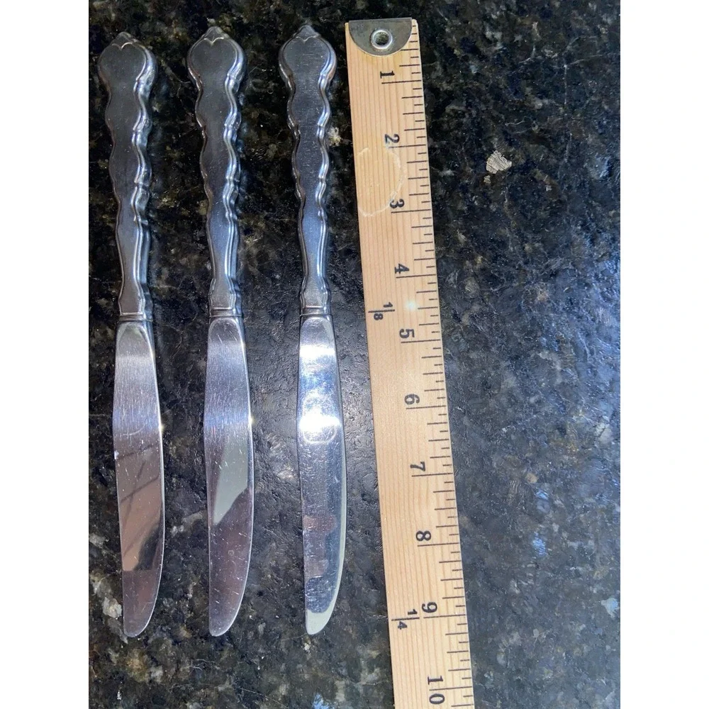 3 Oneida VALERIE Stainless Distinction Deluxe Satin & Glossy Knife Knives